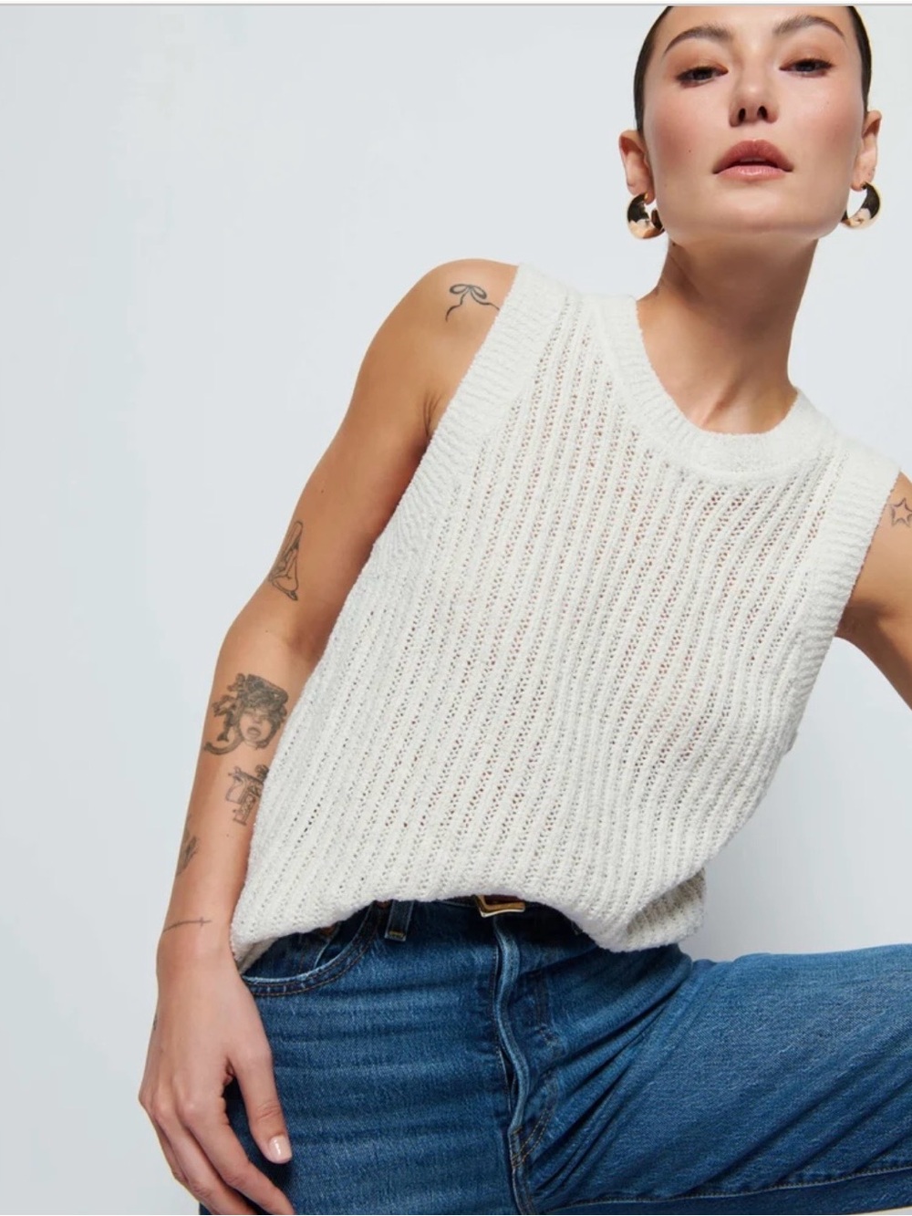 NWT Nation LTD Elliana Knit Tank- Porcelain